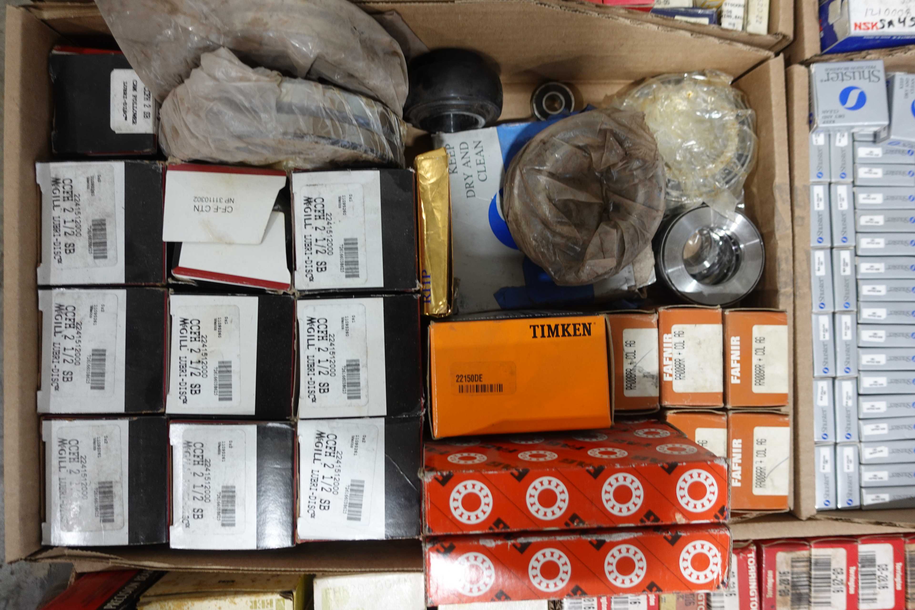 SKU 1766756 - PALLET OF ASSORTED BEARINGS, ROLLER, INSERT, CAM FOLLOWERS - BEARINGS