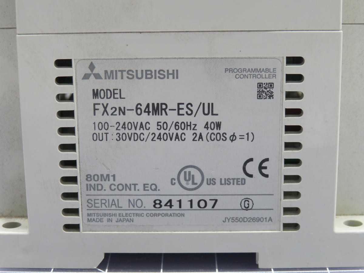MITSUBISHI FX2N-64MR-ES/UL PROGRAMMABLE CONTROLLER T218065 - PLC MODULES