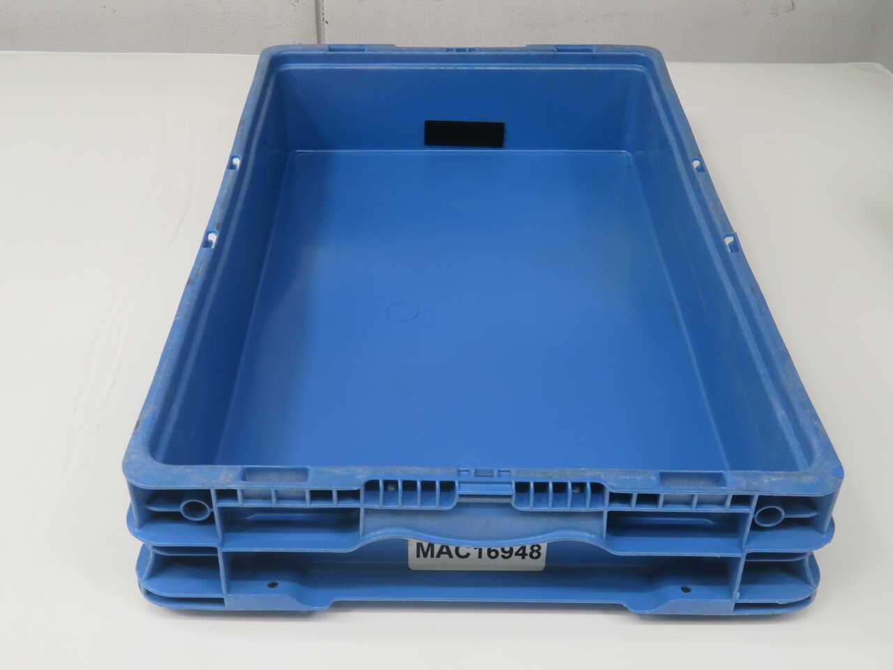 LOT OF 76 ORBIS NSO2415-4 BLUE MODULAR CONTAINERS - STORAGE & HANDLING EQUIPMENT