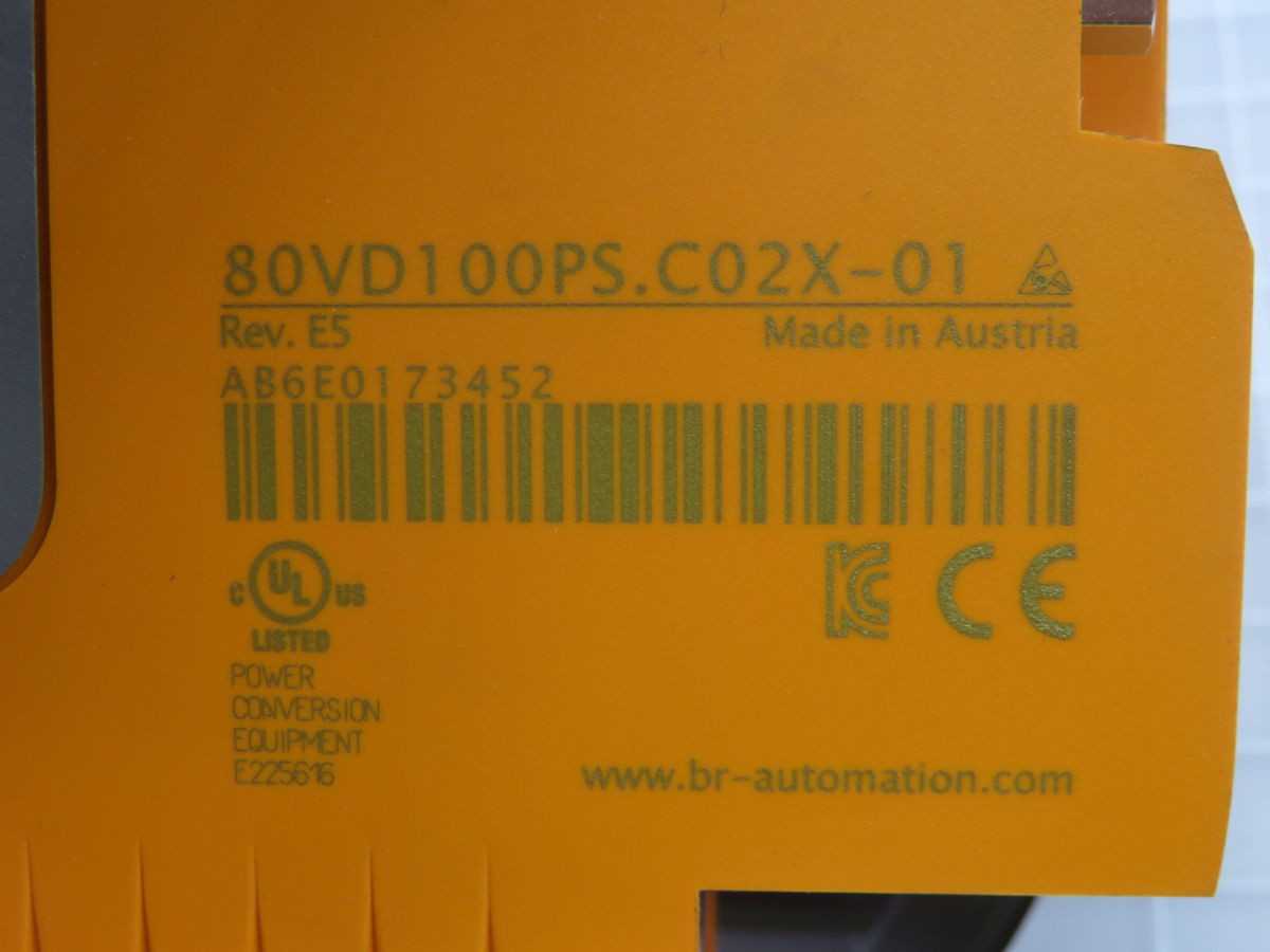 B&R 80VD100PS.C02X-01 INVERTER MODULE T260461 - POWER INVERTERS