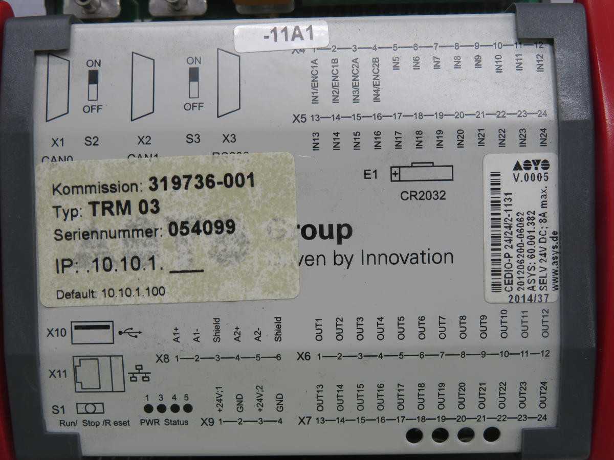 ASYS CEDIO-P-24/24/2-1131 CELL CONTROLLER/ I/O MODULE T223236 - PLC MODULES