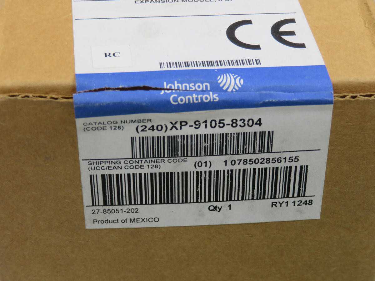 JOHNSON CONTROLS XP-9105-8304 TEMPERATURE\PROCESS CONTROL T228842 - AUTOMATION & CONTROLS