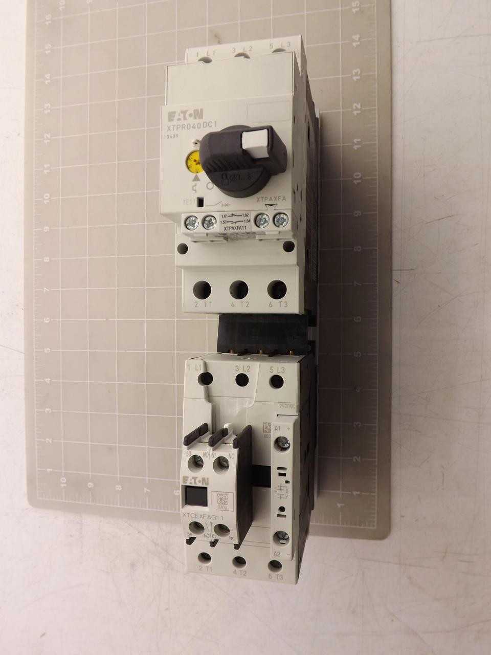 Eaton XTSC040DDTD-JW1 Manual Motor Controller Starter FVNR 32-40A D-Frame 24-27VDC - MISCELLANEOUS