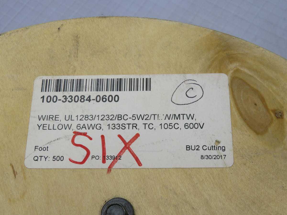 LOT OF 450 100-33084-0600 WIRE T216736 - ELECTRICAL WIRE