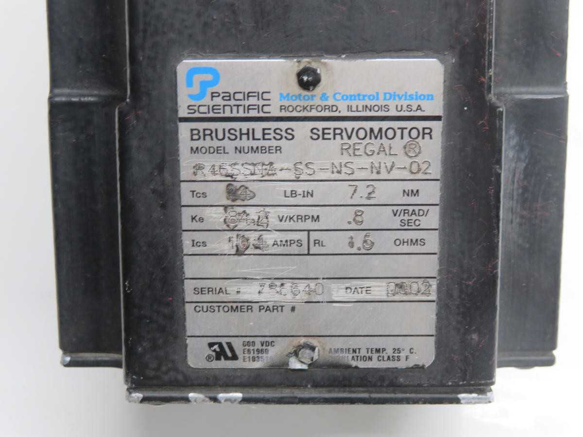 Pacific Scientific R46SSNA-SS-NS-NV-02 Brushless Servomotor T235660 - SERVO MOTORS