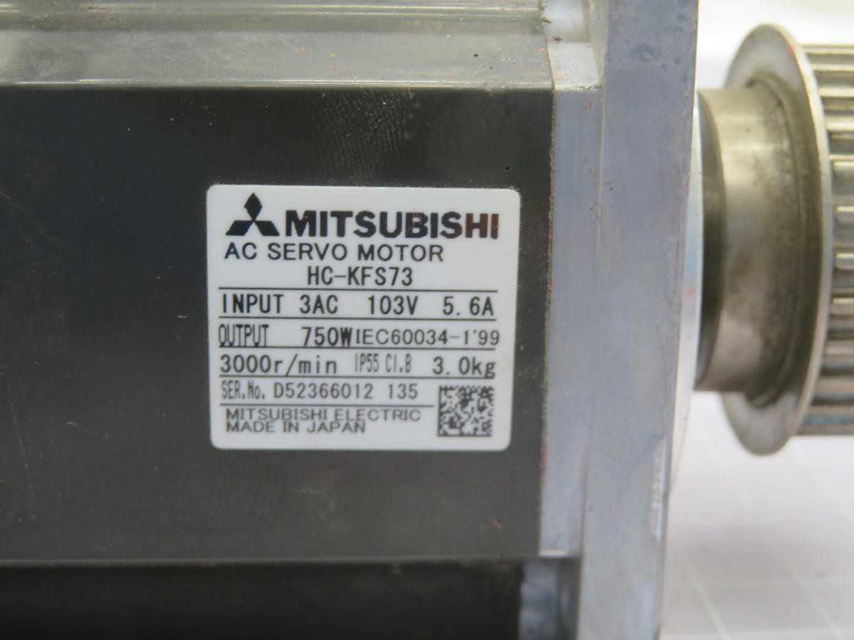 MITSUBISHI HC-KFS73 AC SERVO MOTOR T216776 - SERVO