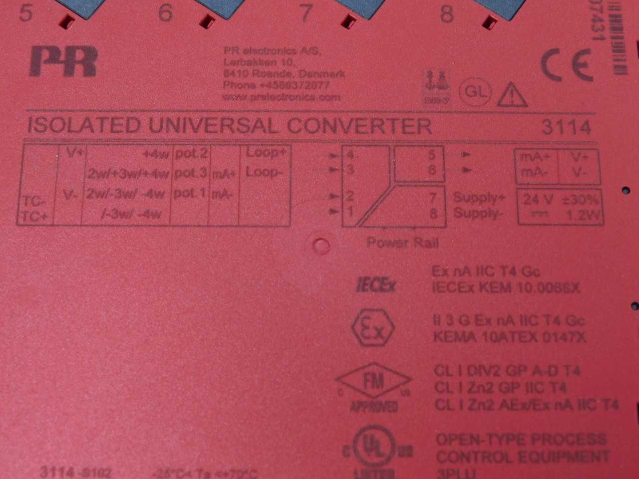 PR ELECTRONICS 3114 ISOLATED UNIVERSAL CONVERTER T137787 - CONVERTERS