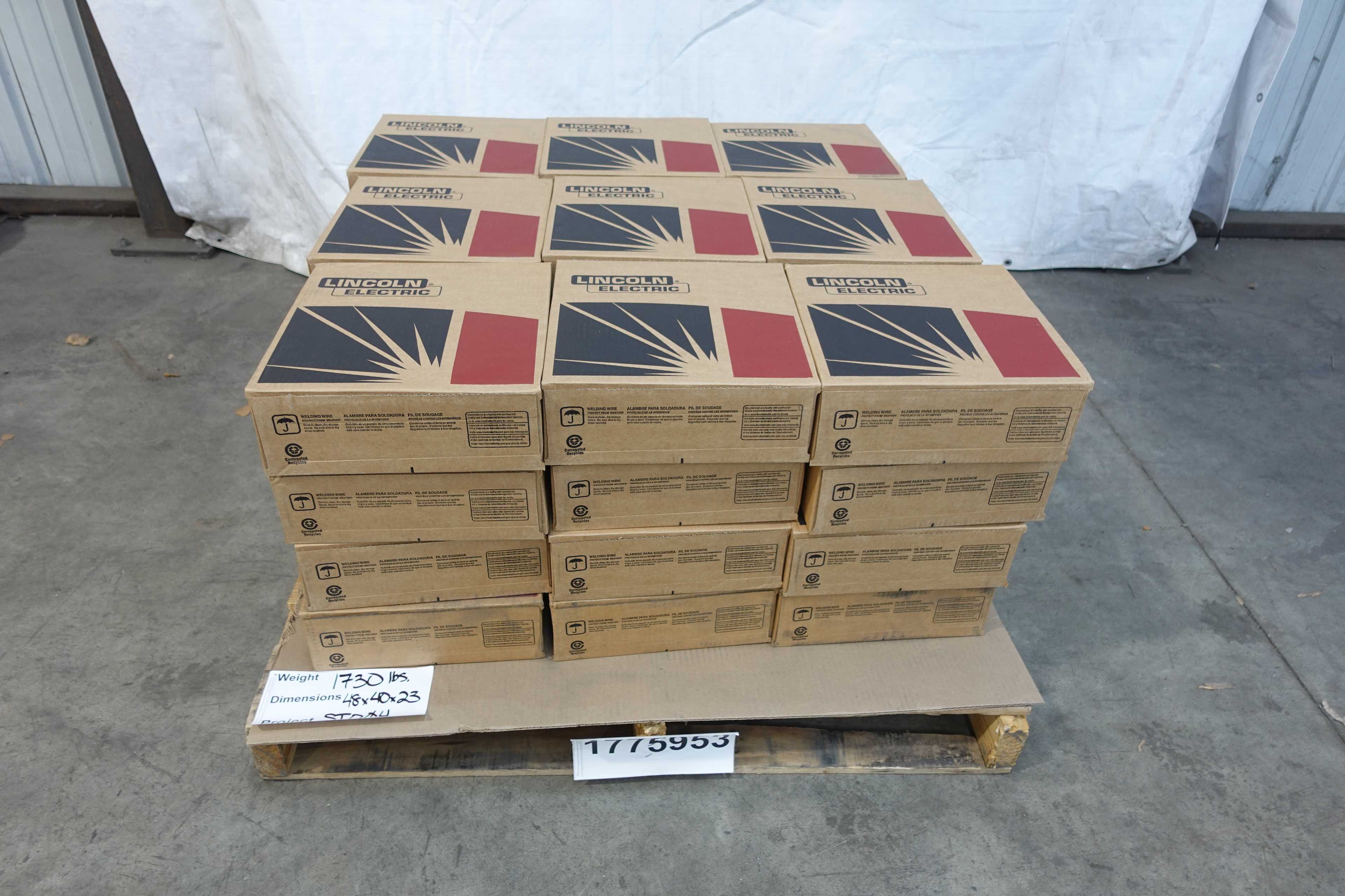 SKU 1775953 - PALLET OF LINCOLN ELECTRIC .35" SUPER ARC ED021274 L-56 WELDING WIRE - WELDING EQUIPMENT