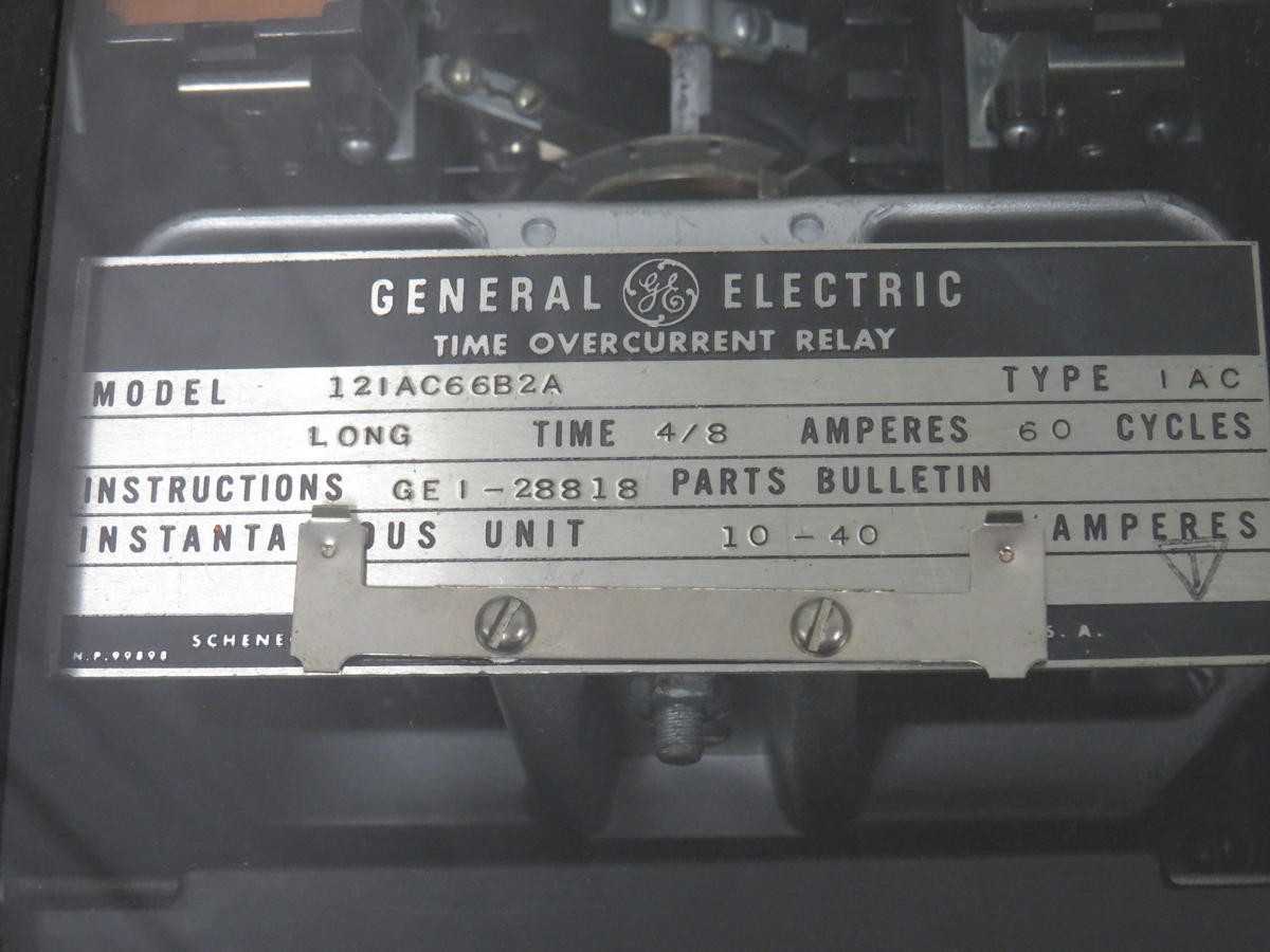GE 121AC66B2A Type IAC Time Overcurrent Relay 10-40 Amp T194845 - ELECTRICAL COMPONENTS
