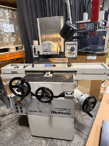 Okamoto Grind-X Linear 618B Surface Grinder, 2 HP, 220 lb Capacity, 3450 RPM - SURFACE GRINDERS Okamoto Grind-X Linear 618B Surface Grinder, 2 HP, 220 lb Capacity, 3450 RPM - SURFACE GRINDERS