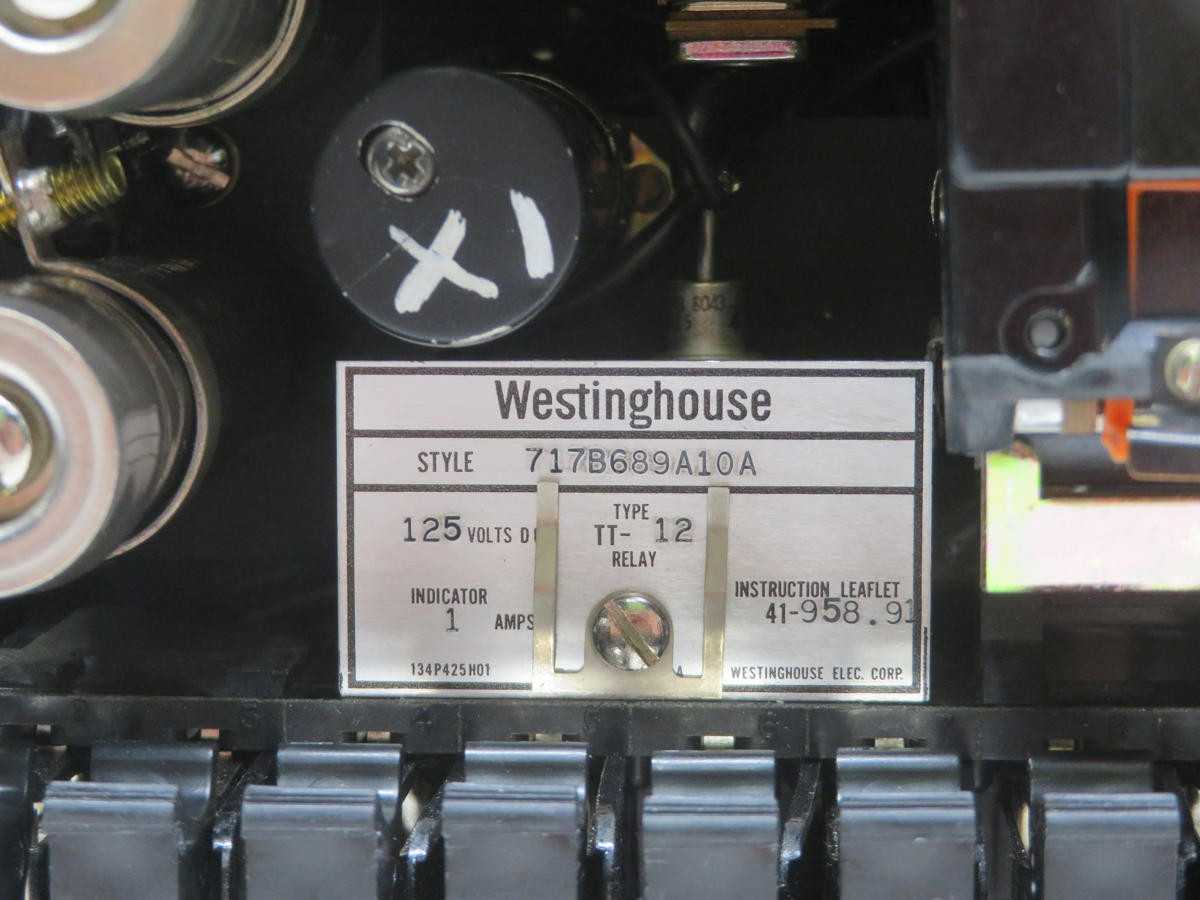 WESTINGHOUSE 717B689A10A TYPE TT-12 PROTECTIVE RELAY T210545 - PROTECTION RELAY