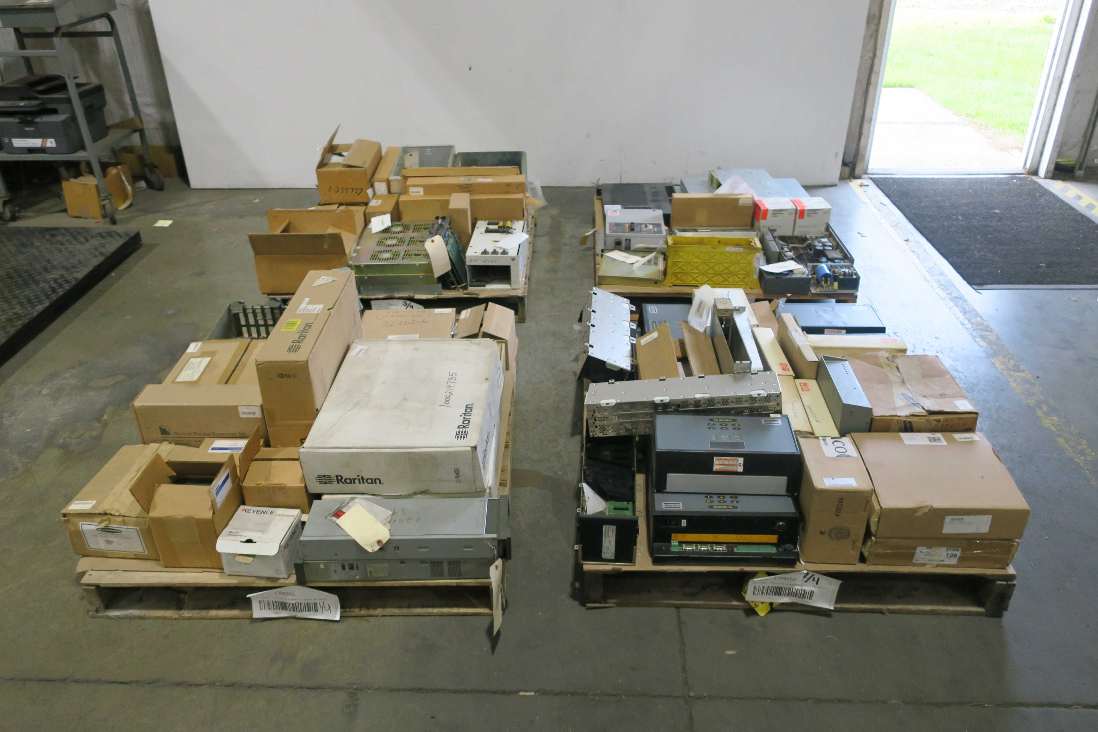 SKU 1784262 - 4 PALLETS OF ASSORTED PLC MODULES AND CHASSIES - PLC MODULES