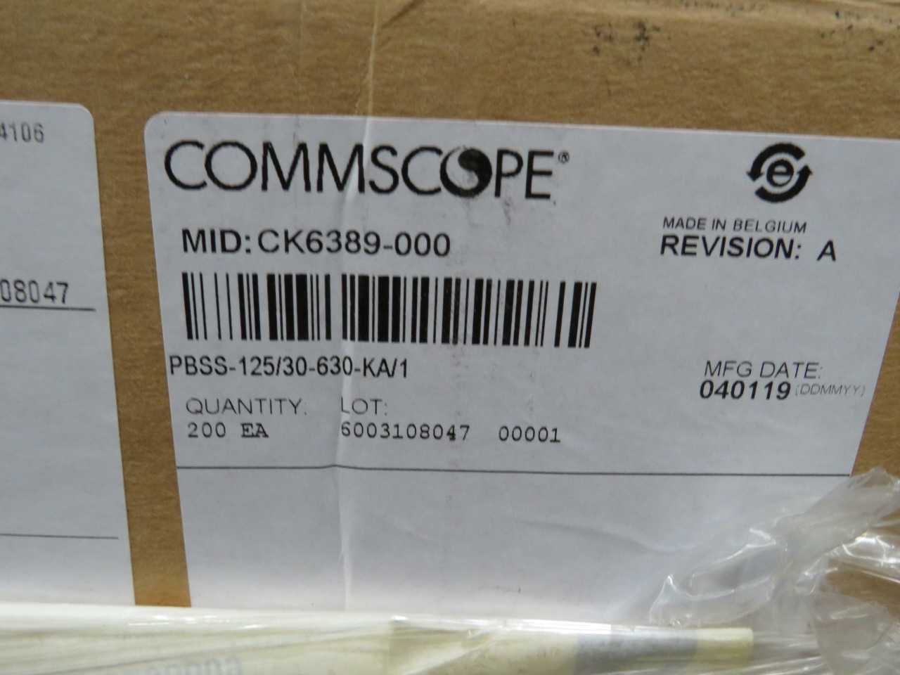 LOT OF 55 COMMSCOPE RAYCHEM PBSS 125/30 630-KA/1 WRAPAROUND HEAT SHRINK KIT T189275 - FIBER OPTIC CABLE