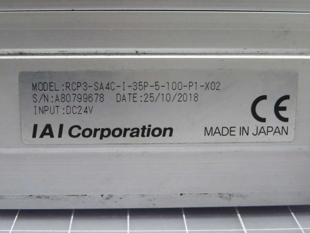 IAI RCP3-SA4C-I-35P-5-100-P1-X02 ACTUATOR T257100 - SERVO