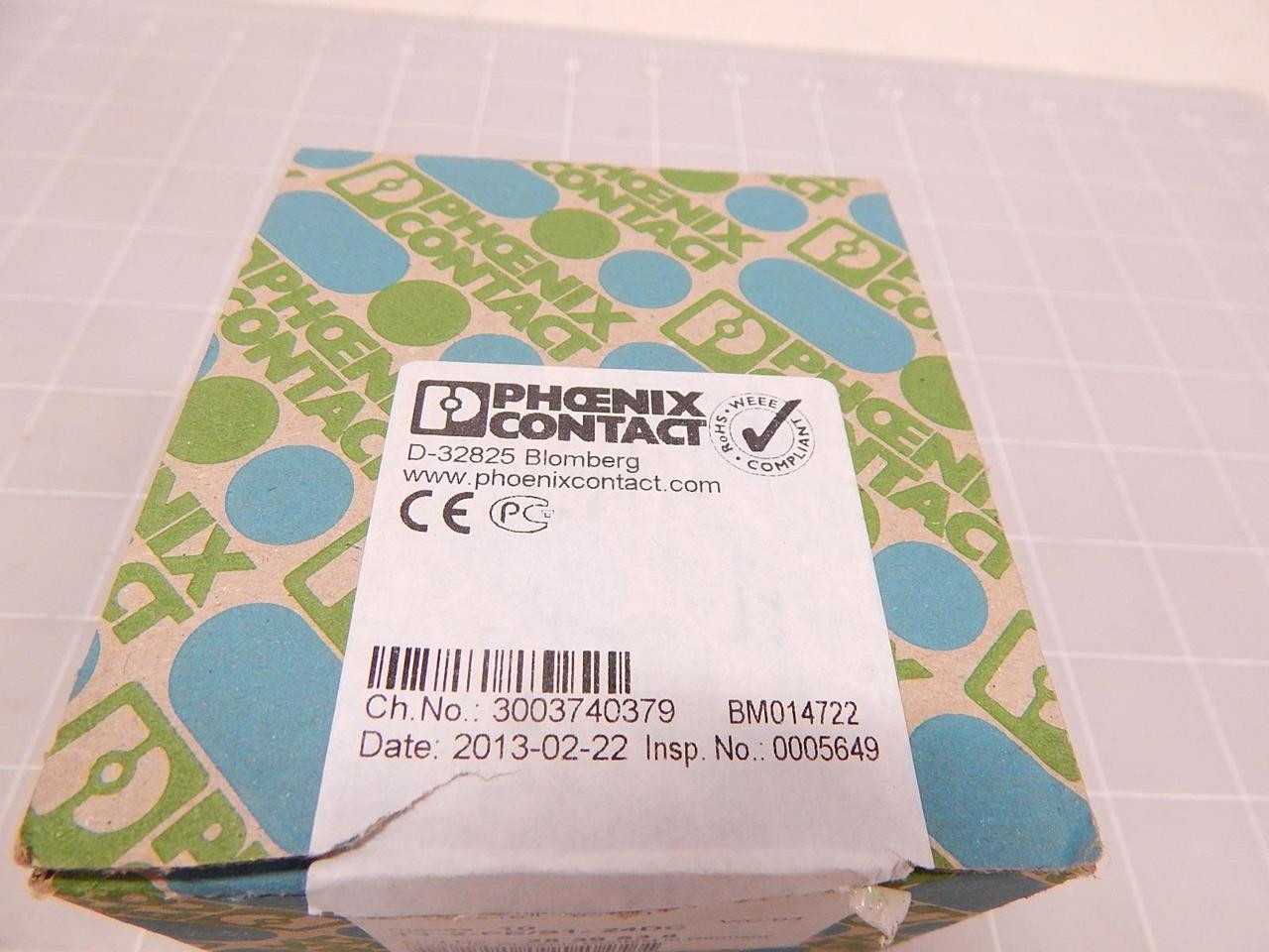 LOT OF 10 PHOENIX CONTACT TT-2-PE/S1-24DC DOUBLE-LEVEL MODULAR TERMINAL BLOCKS T82680 - SAFETY RELAY
