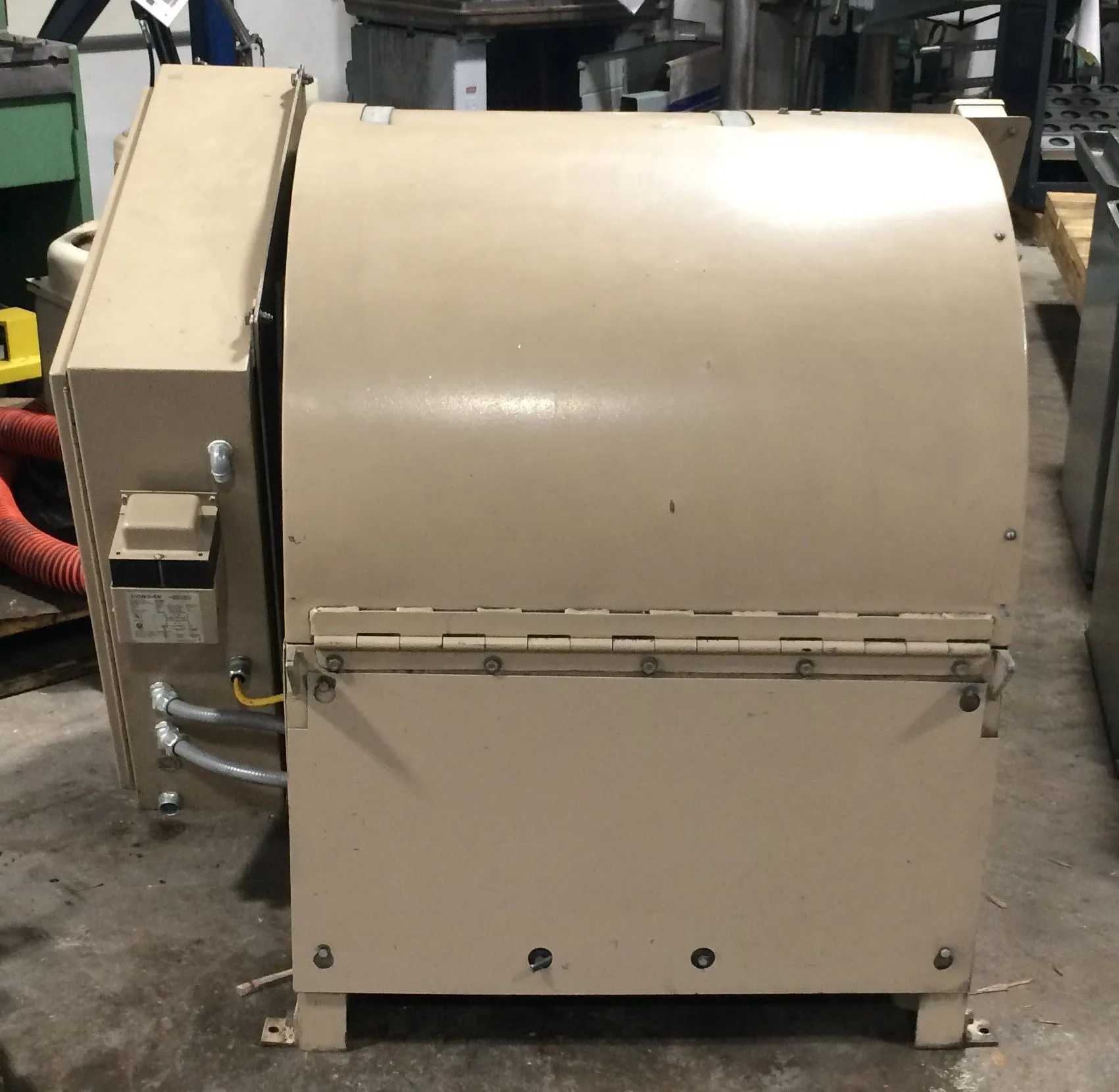 Roto Finish RCB-8 Centrifugal Barrel Finishing Machine, 1 Cu ft, 7X10, 2 HP, 180 RPM Turret - VIBRATORY FINISHING MACHINES