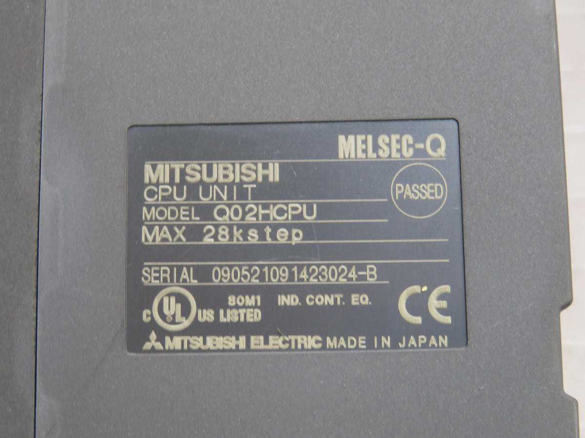 MITSUBISHI Q02HCPU CPU UNIT T232875 - PLC MODULES