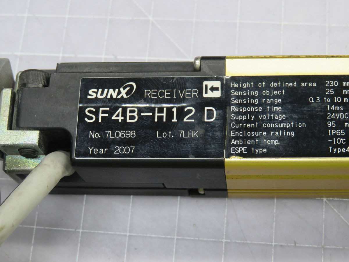 SUNX SF4B-H12 D ROBUST SAFETY LIGHT CURTAIN T248027 - SENSORS