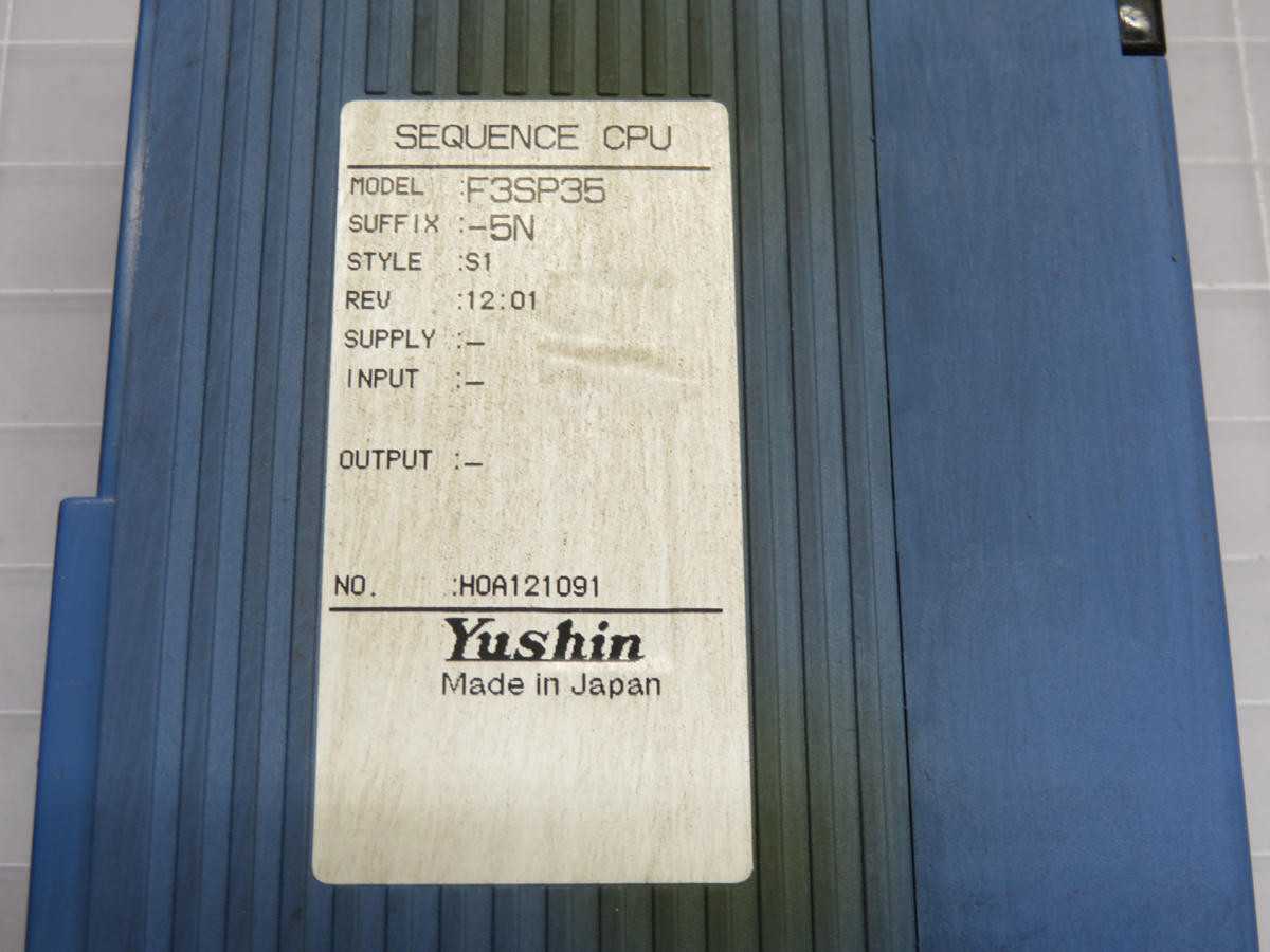 YUSHIN F3SP35-5N VDC LOGIC I/O BRAIN/INTERFACE T219448 - PLC MODULES