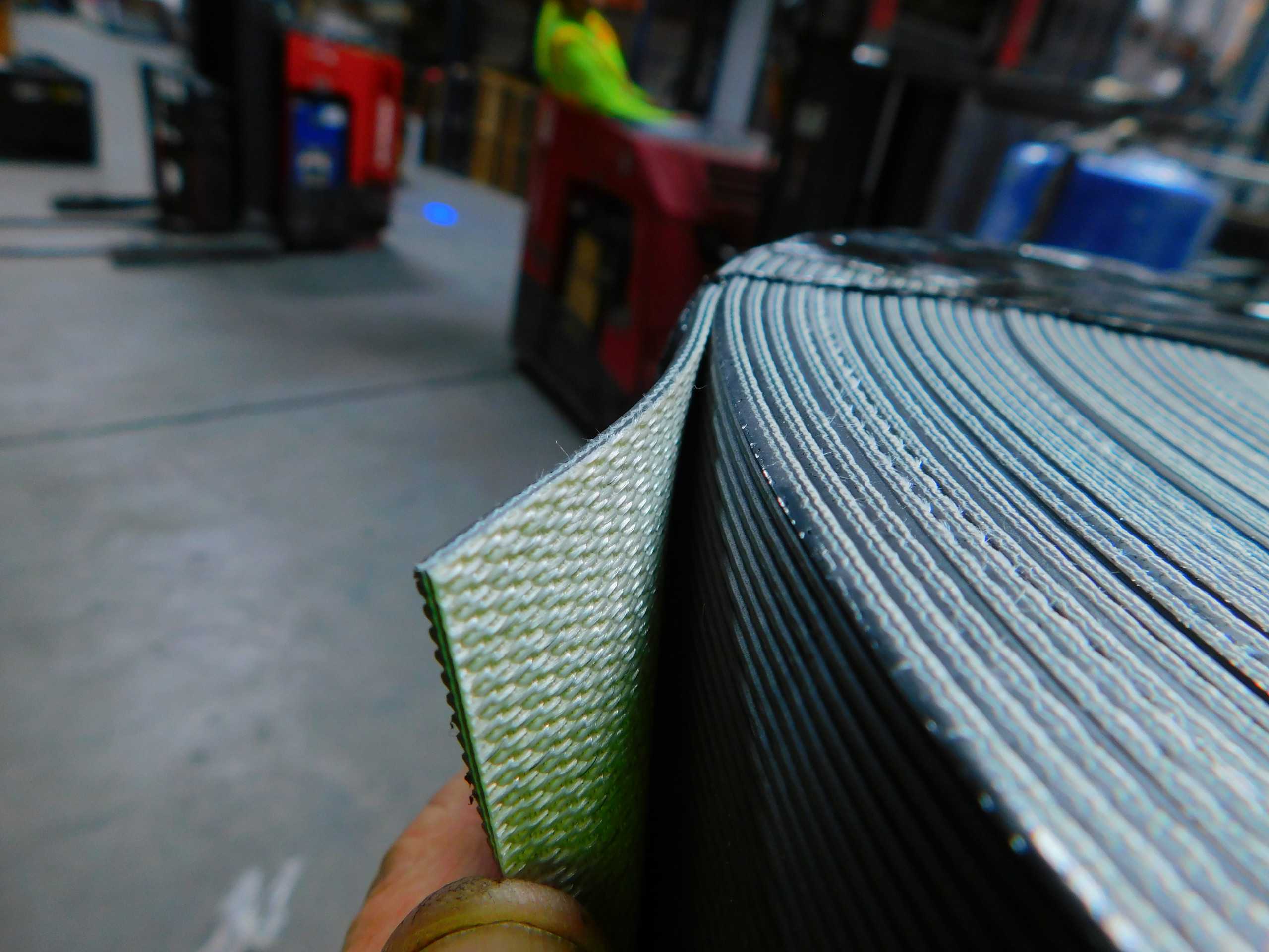 Bode Belting Mile 20 LG FR Conveyor Belt, Lightweight PVC, 0.12" x 26" x 139 ft, 2 Ply - CONVEYORS