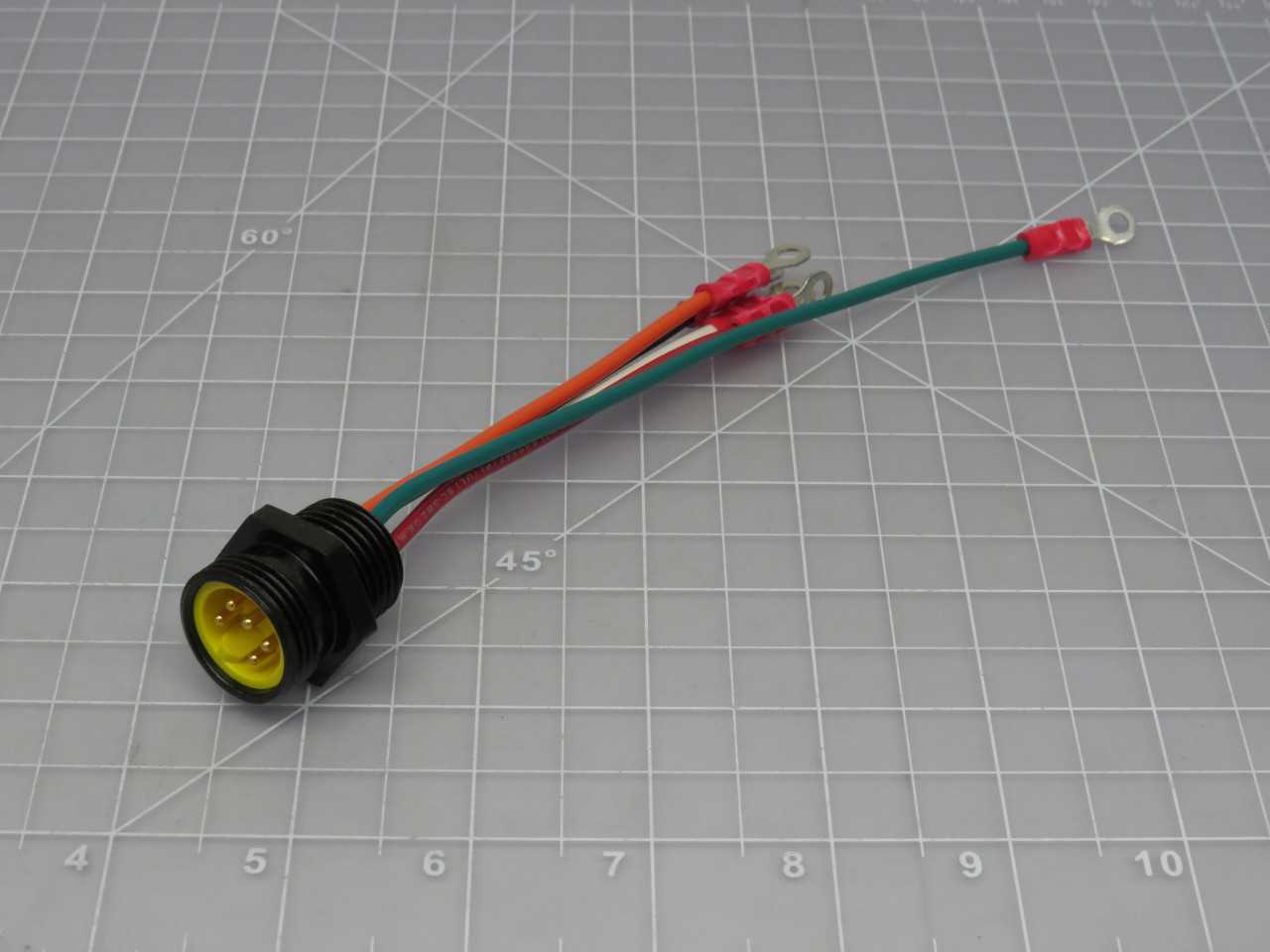 LOT OF 40 BRAD CONNECTIVITY 1300130757 41323B MINI-CHANGE RECEPTACLE 5P MALE VICKERS 409706 16 PVC L - PLUGS & RECEPTACLES