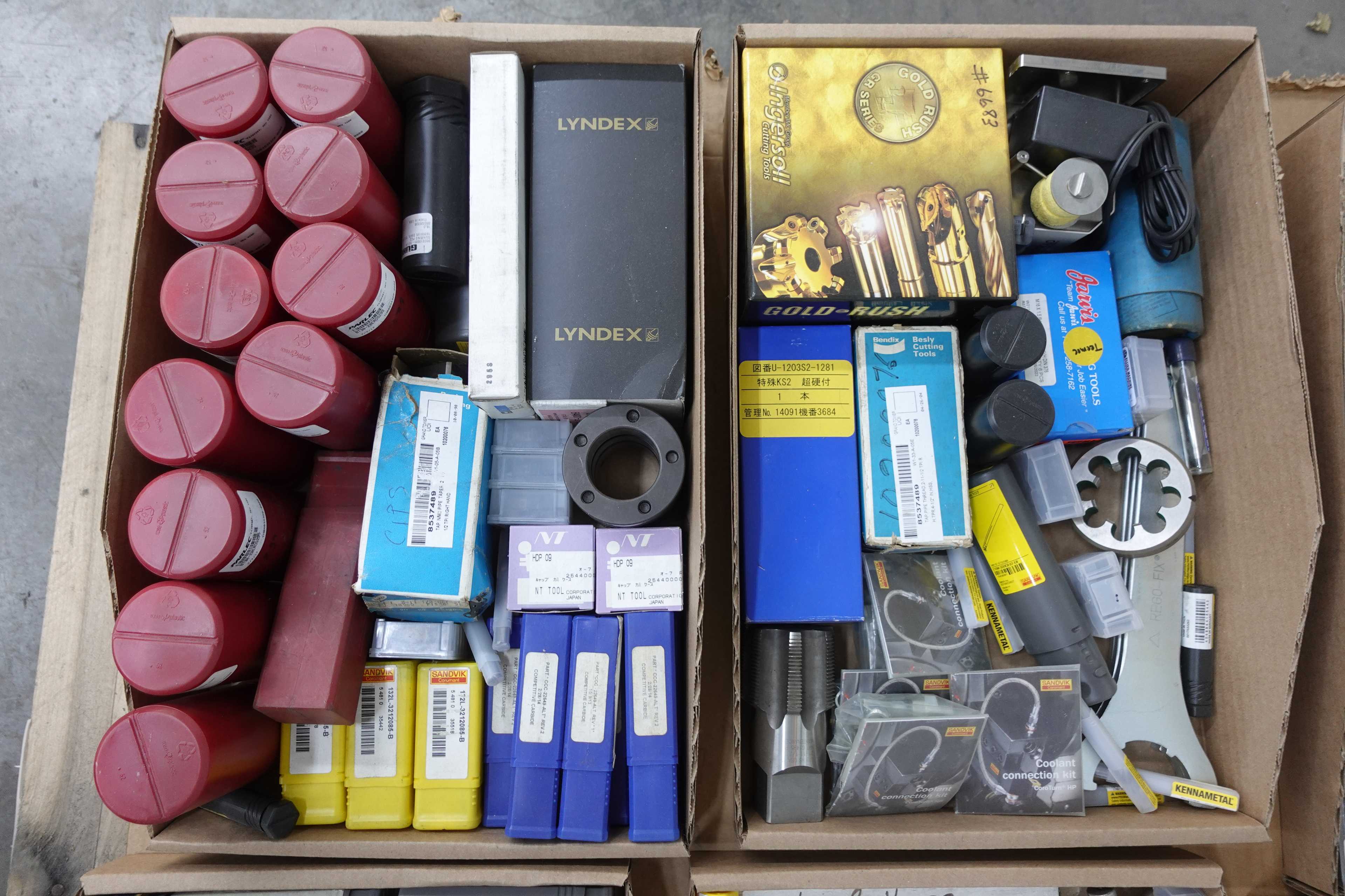 SKU 1761342 - PALLET OF ASSORTED METALWORKING TOOLS - TOOLS