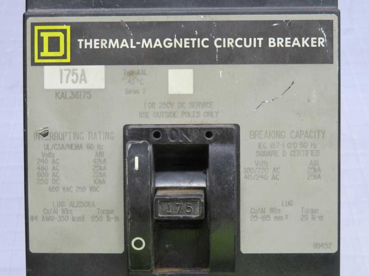SQUARE D KAL36175 THERMAL MAGNETIC CIRCUIT BREAKER T216111 - CIRCUIT BREAKERS