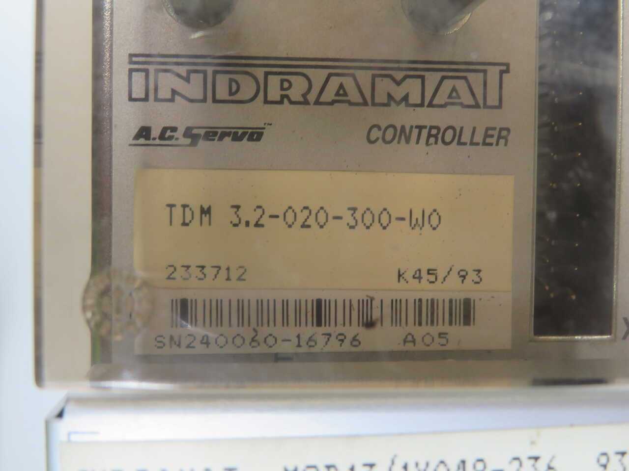 Indramat TDM 3.2-020-300-W0 Servo Drive Module T272353 - SERVO