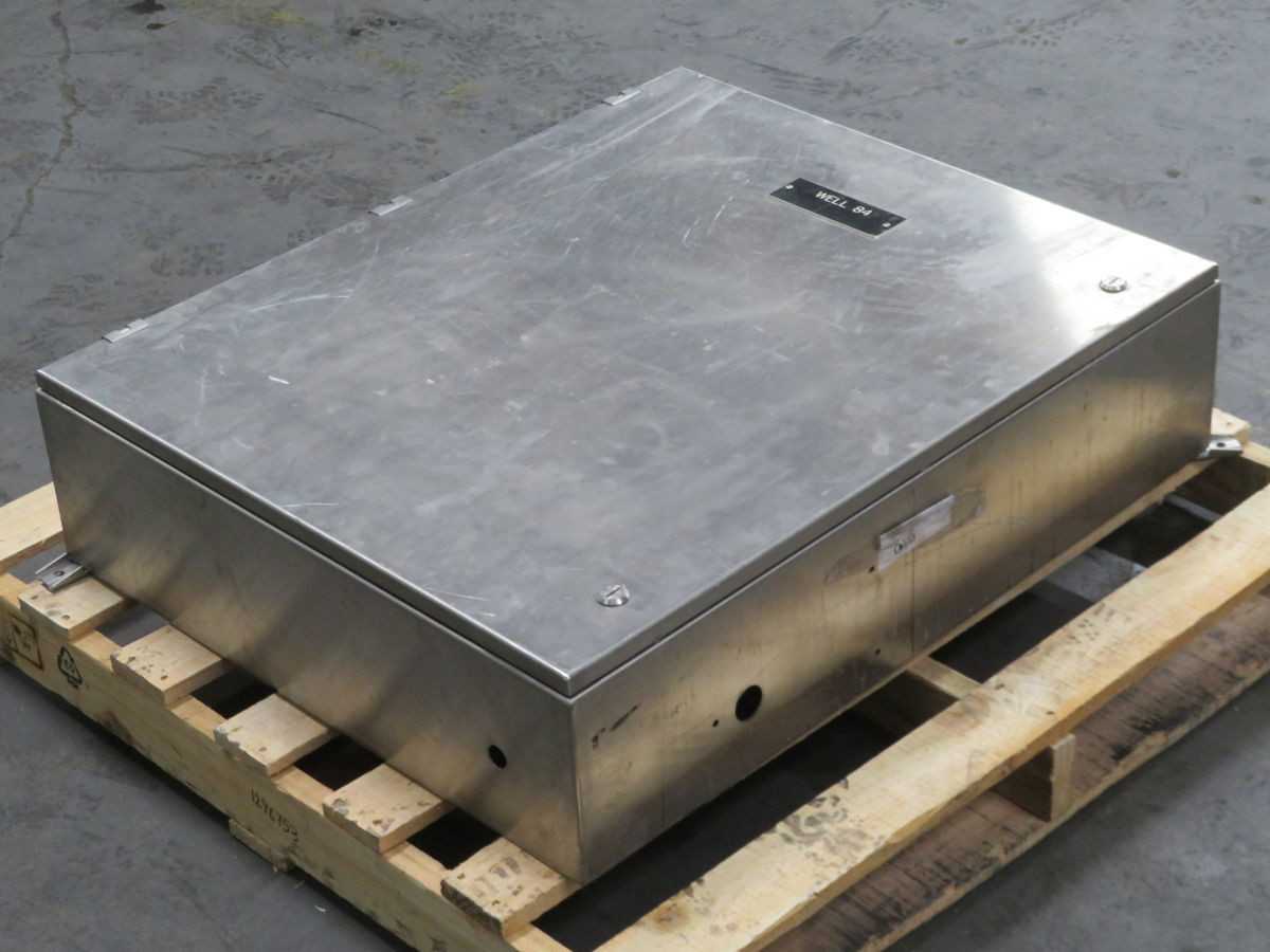 HOFFMAN A-160 STAINLESS STEEL INDUSTRIAL CONTROL PANEL ENCLOSURE T254014 - ELECTRICAL ENCLOSURES