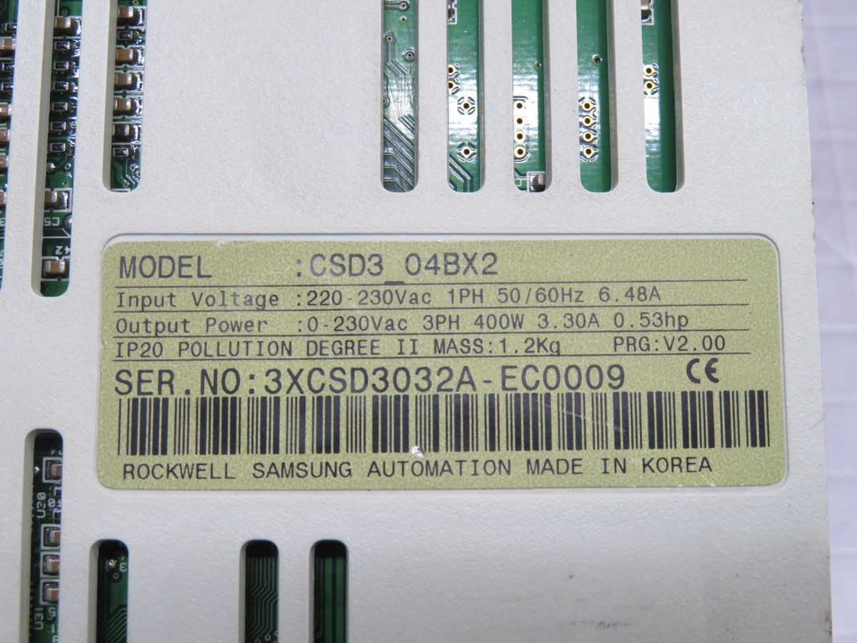 SAMSUNG CSD3_ 04BX2 SERVO DRIVE T252707 - SERVO DRIVES