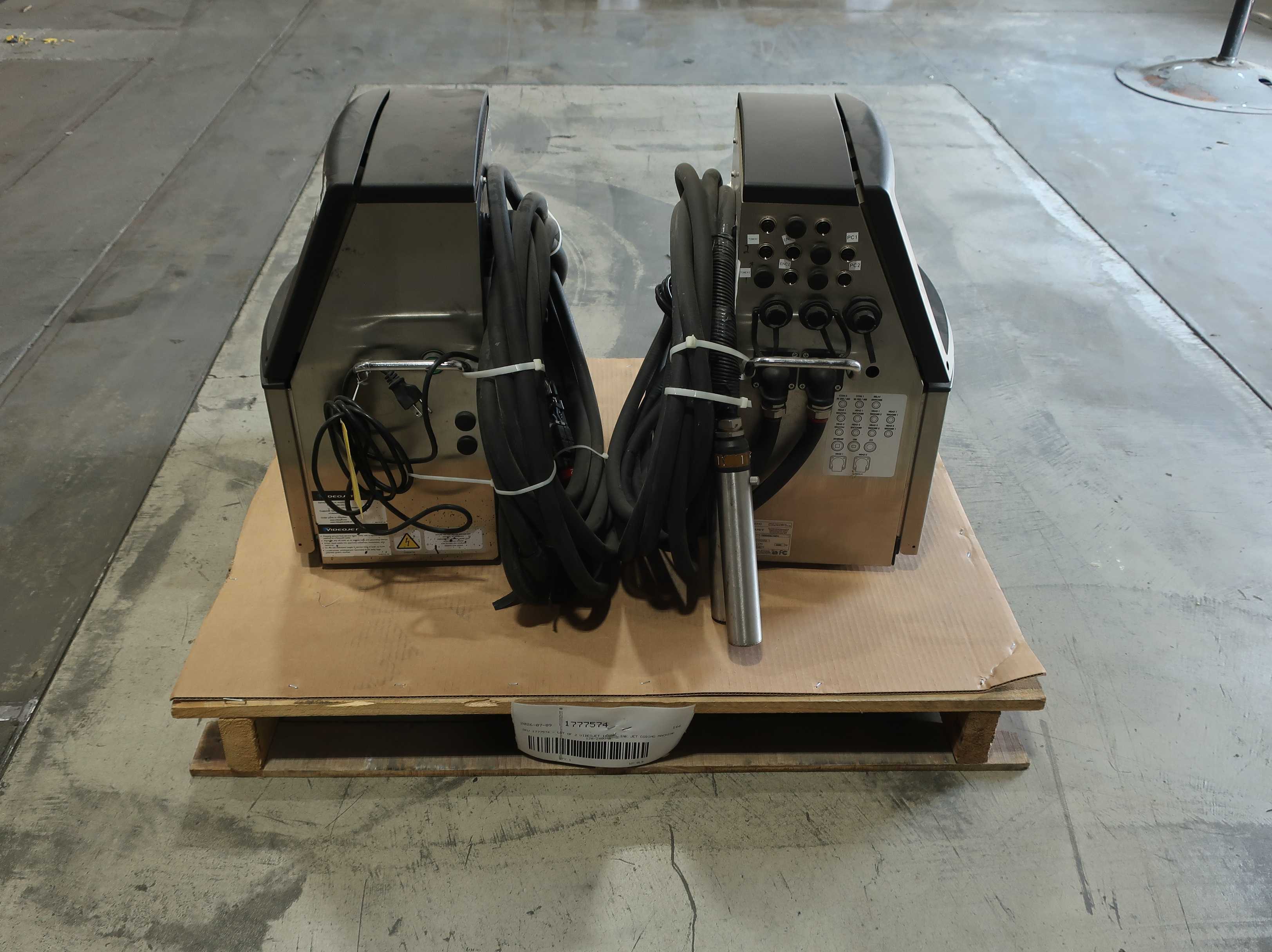 SKU 1777574 - LOT OF 2 VIDEOJET 1610DH INK JET CODING MACHINE 120/240V-AC INK PRINTER - PRINTER PARTS & ACCESSORIES