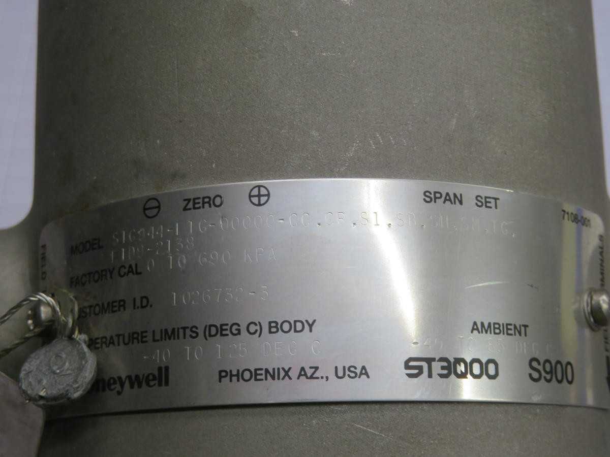 Honeywell STG944-F1G-00000-CC ST3000 Pressure Transmitter T236026 - PRESSURE TRANSMITTER