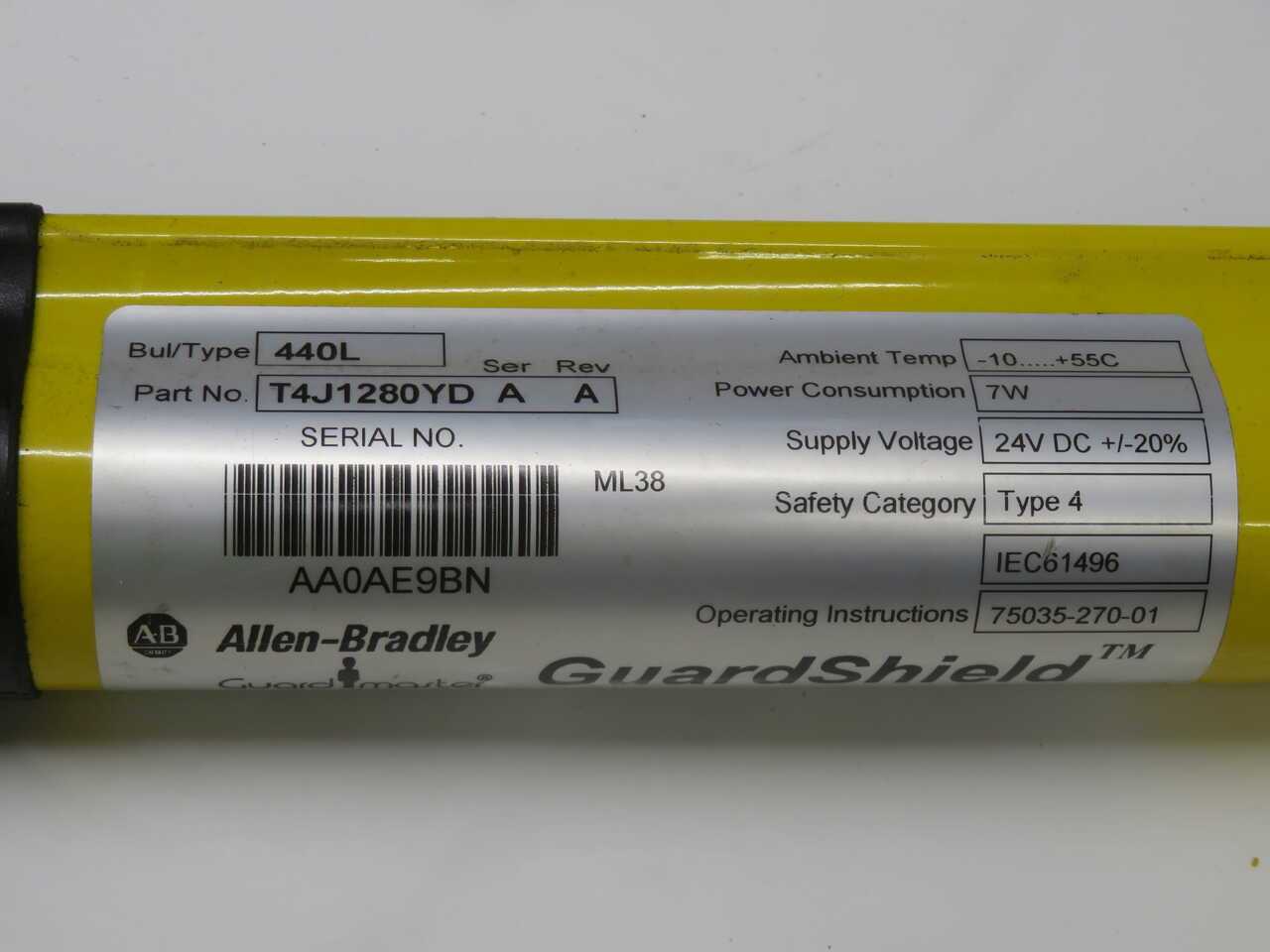 ALLEN BRADLEY T4J1280YD TRANSMITTER T269876 - SENSORS