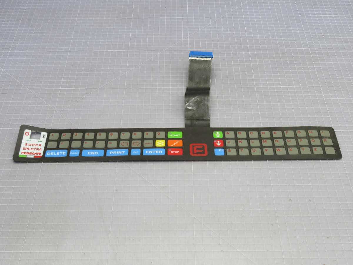 FedeGari PP700007 Supra Spectra Operator Interface Keypad Cover T235126 - OPERATOR CONTROLS