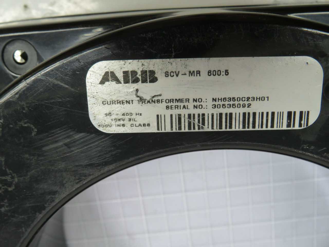 ABB SCV-MR NH6350C23H01 600:5 CURRENT TRANSFORMER T173124 - ELECTRICAL COMPONENTS