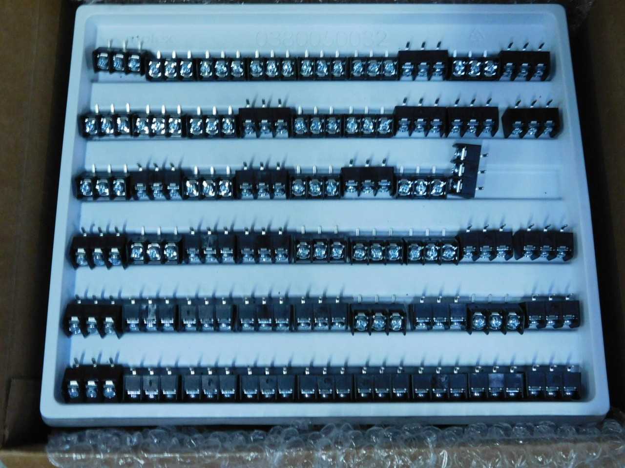Lot Of 800 Woodland 0387015903 SR BTS PC RA 3 ASY C Barrier Terminal Blocks - TERMINAL BLOCKS