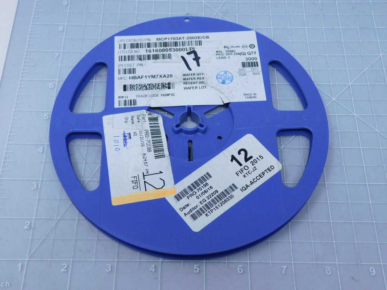 LOT OF 1000
MICROCHIP TECHNOLOGY MCP1703AT-2802E/CB 250 MA 16V LOW QUIESCENT CURRENT LDO REGULATOR - INDUSTRIAL PARTS