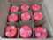 LOT OF 18 MBI FG47512010 MB2000-15 6350-A10 4 X 2 ELECTRICAL GLASTIC STANDOFF INSULATORS RED 5 KV T1 - ELECTRICAL COMPONENTS