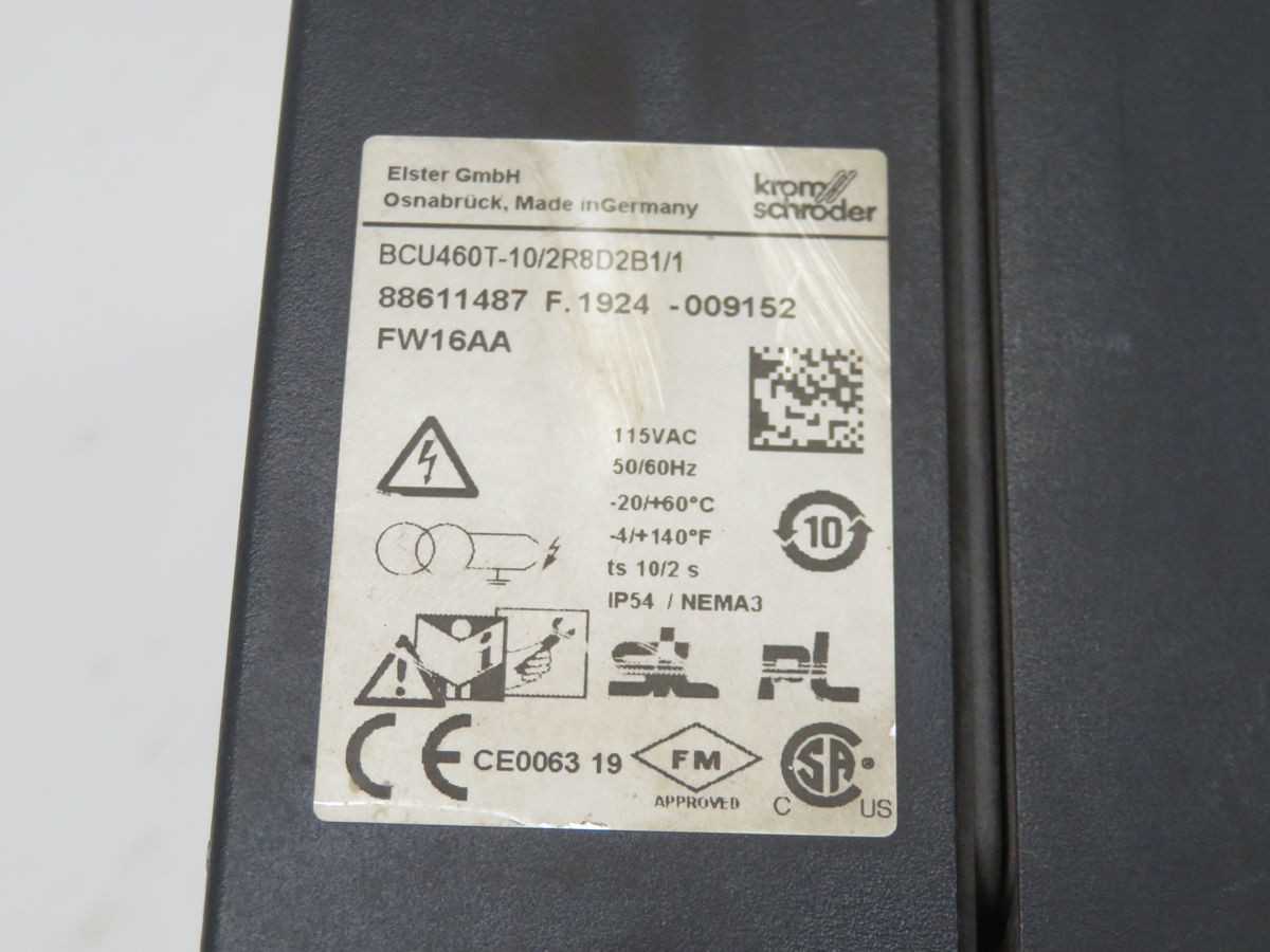 KROMSCHRODER BCU460T-10/2R8D2B1/1 BURNER CONTROL T259620 - BURNER CONTROLS