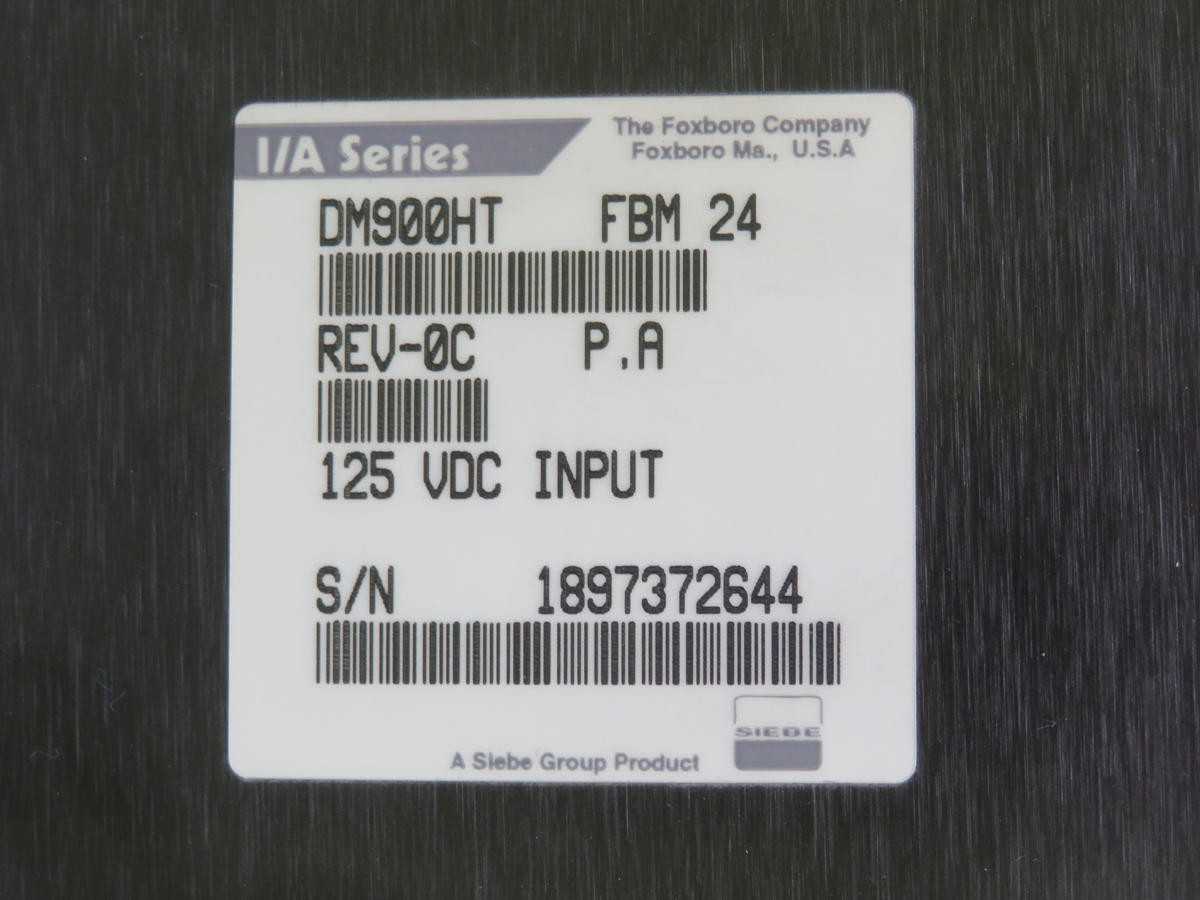 FOXBORO DM900HT FBM 24 125 VDC INPUT T216889 - AUTOMATION & CONTROLS