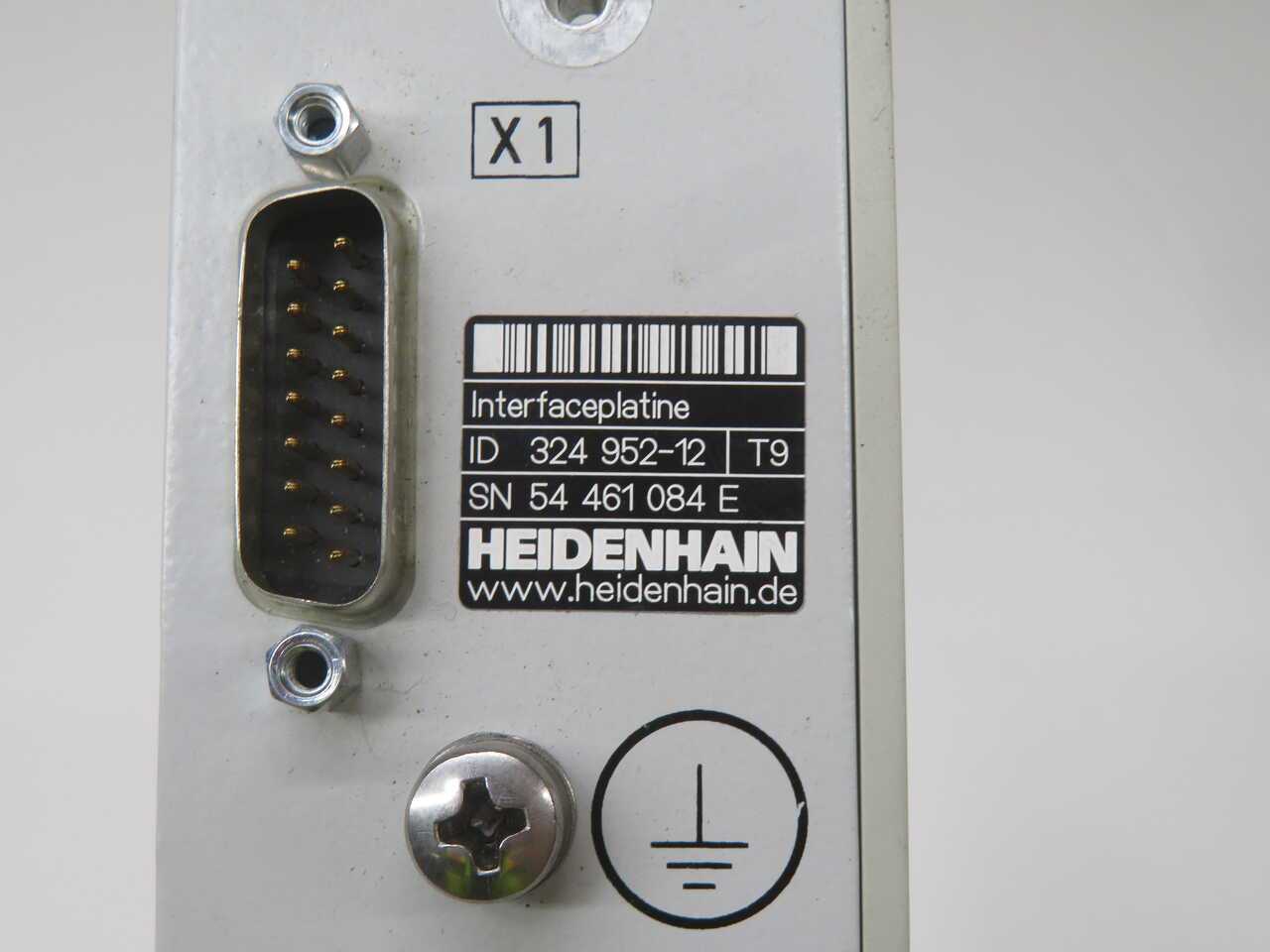 HEIDENHAIN 324 952-12 INTERFACEPLATINE MODULE T272366 - PLC MODULES