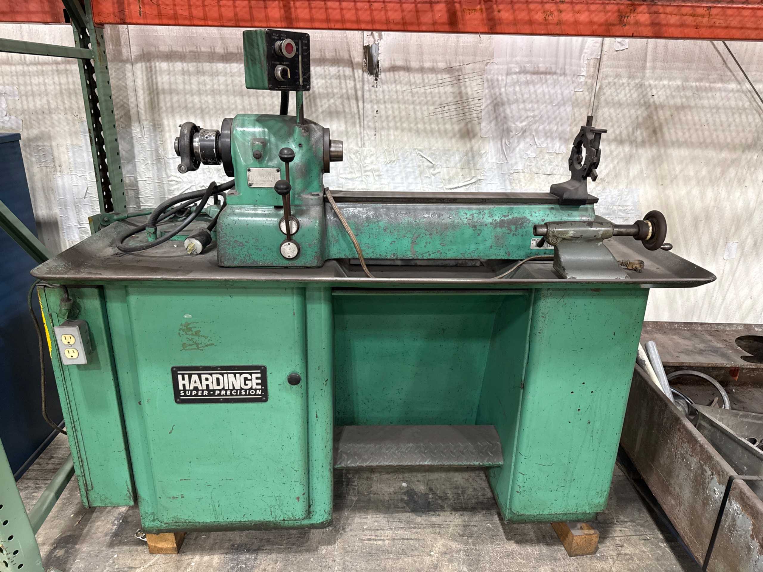 Hardinge DV-59 Turret Lathe, 460V, 1 HP, 3500 RPM, 18'' Distance Between Centers - MANUAL LATHES