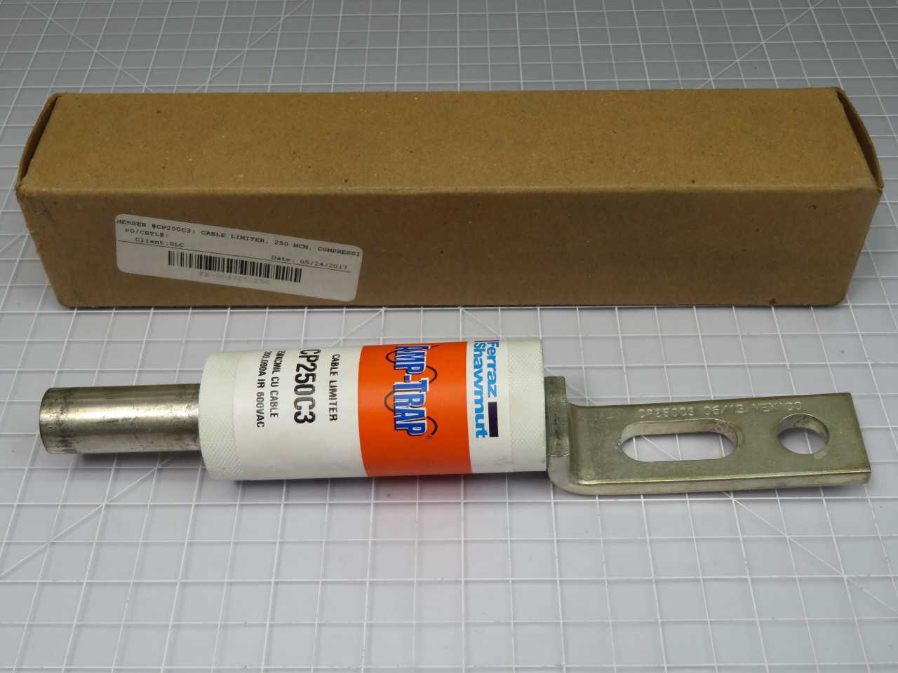 FERRAZ SHAWMUT CP250C3 AMP-TRAP 250KCMIL CU CABLE 200000A IR 600VAC T192324 - FUSES