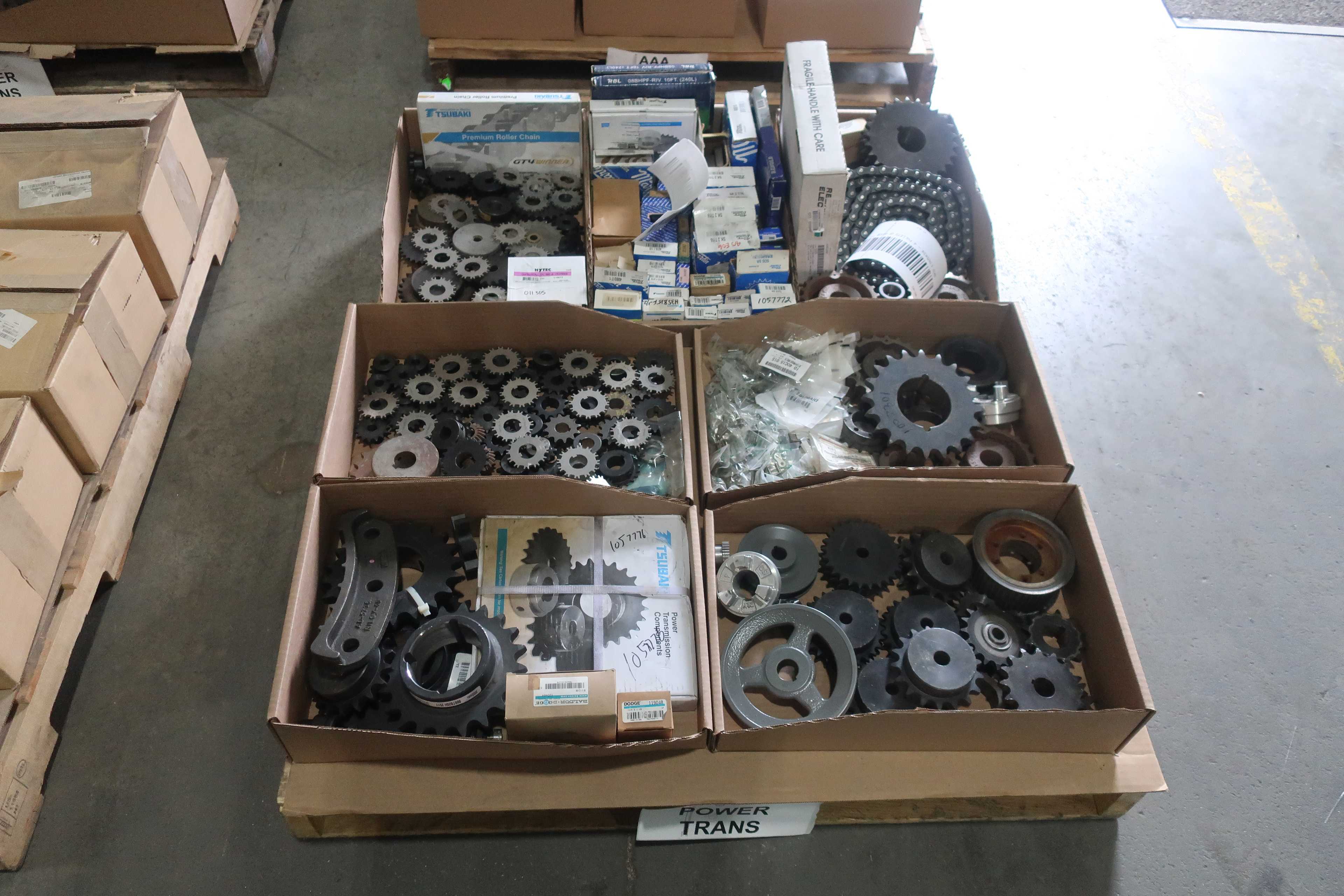 SKU 1765434 - 4 PALLETS OF ASSORTED POWER TRANSMISSION - POWER TRANSMISSION