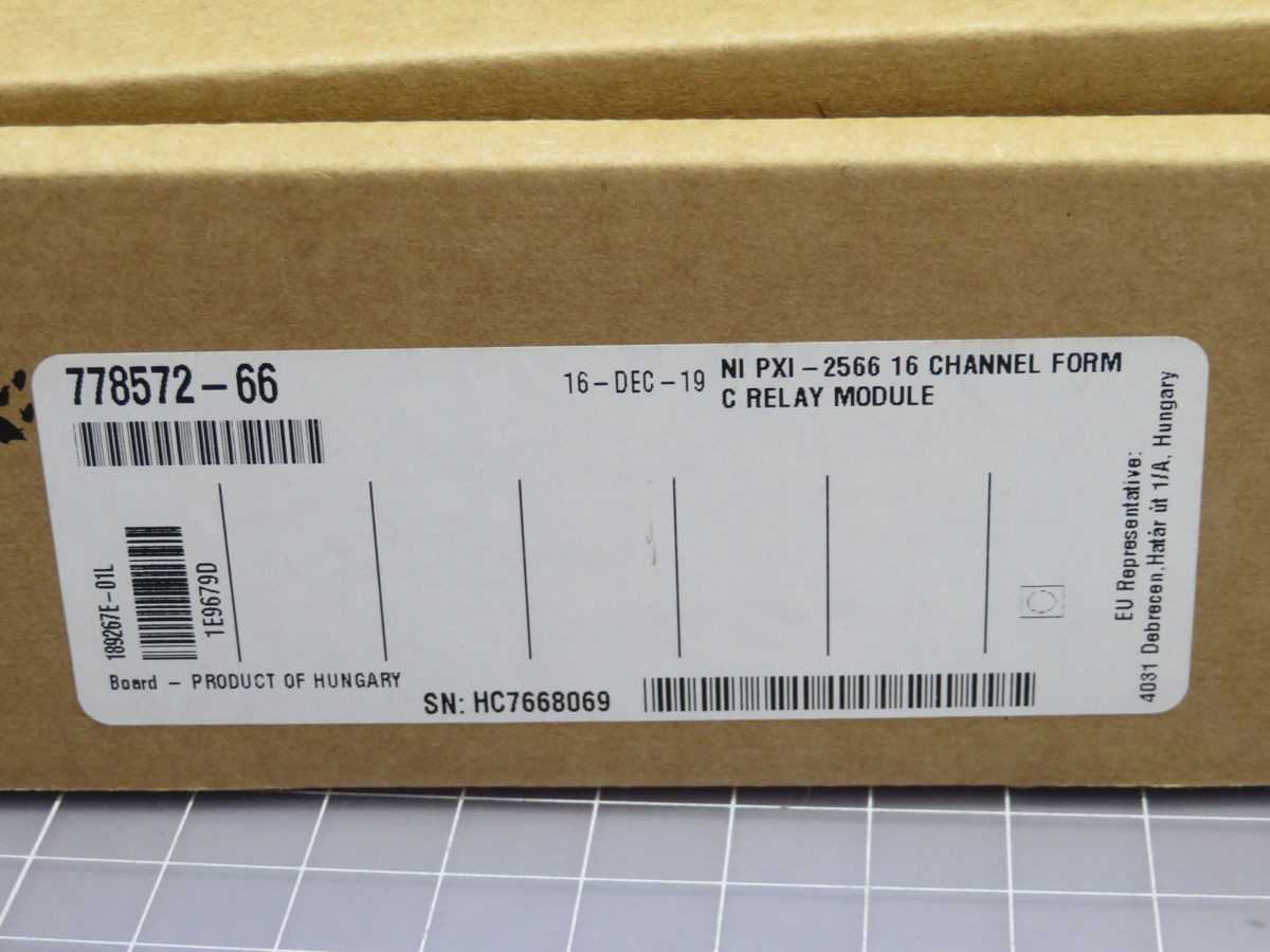 National Instruments 778572-66 Relay Switch Module T252500 - ELECTRICAL RELAYS