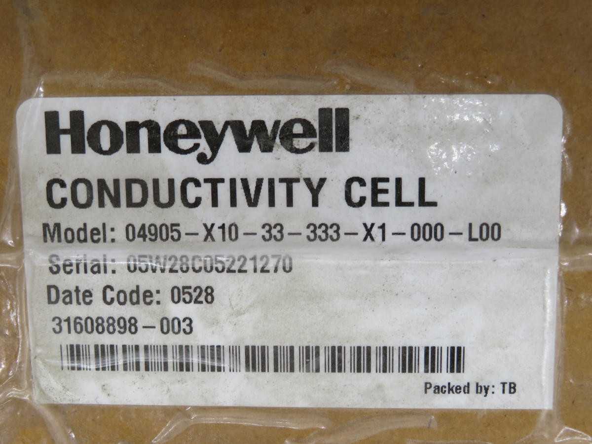 HONEYWELL 04905-X01-33-333-X1-000-L00 CONDUCTIVITY SENSOR T240120 - PH & ORP MEASUREMENT