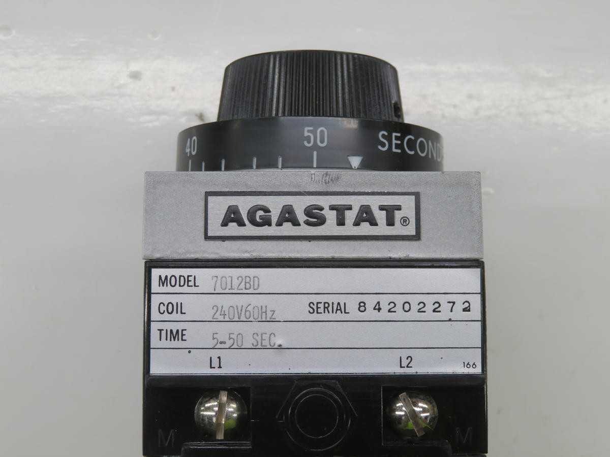 AGASTAT 7012BD TIME DELAY RELAY T229687 - TIME DELAY RELAY