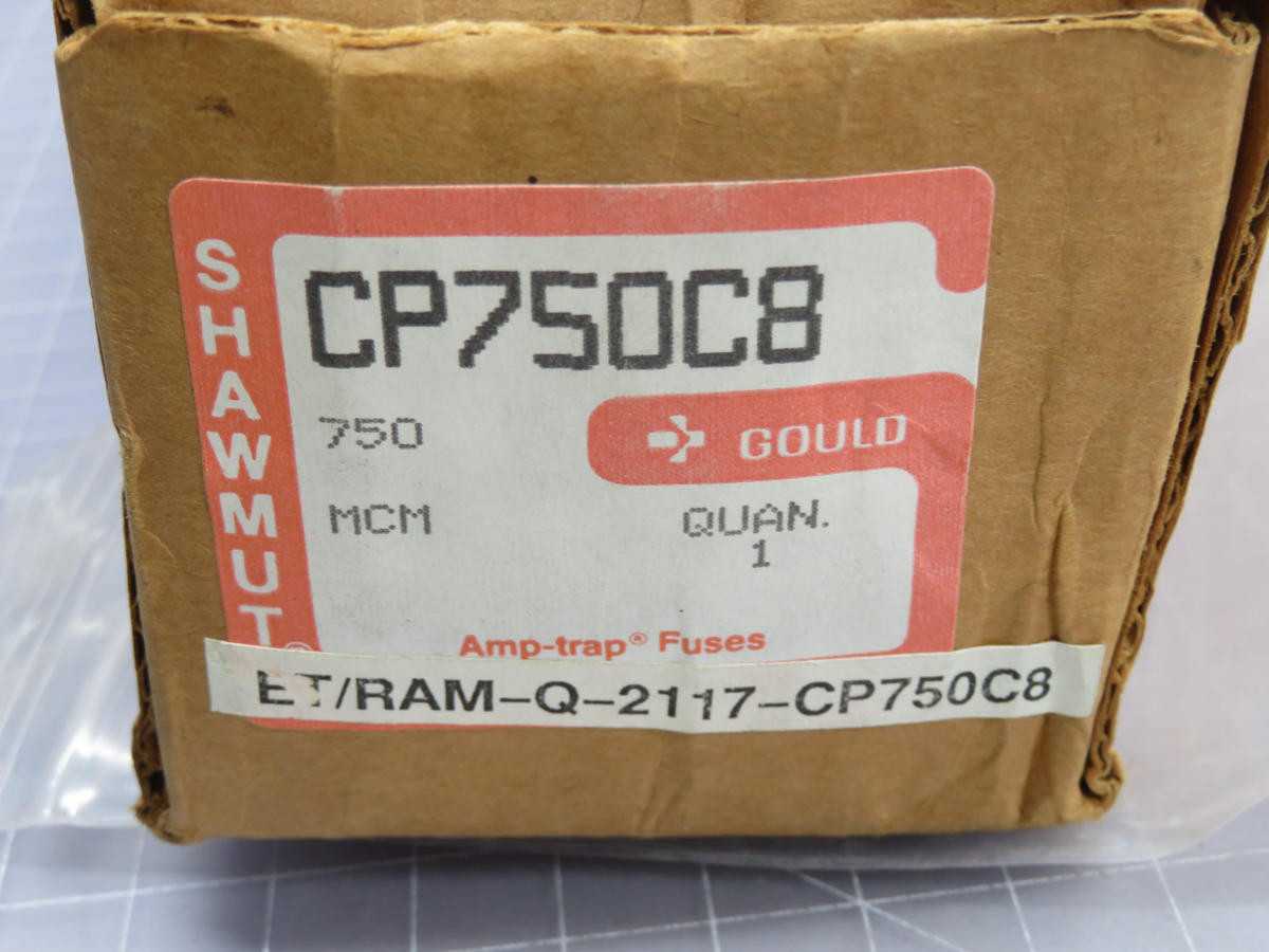 Gould Shawmut CP750C8 Cable Fuse T234324 - Reliable Circuit Protection - FUSES