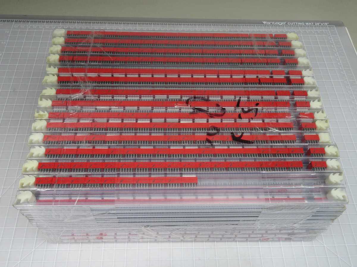 LOT OF 2400 JIA14 SWITCH DIP 5 POLE RED T195142 - SWITCHES