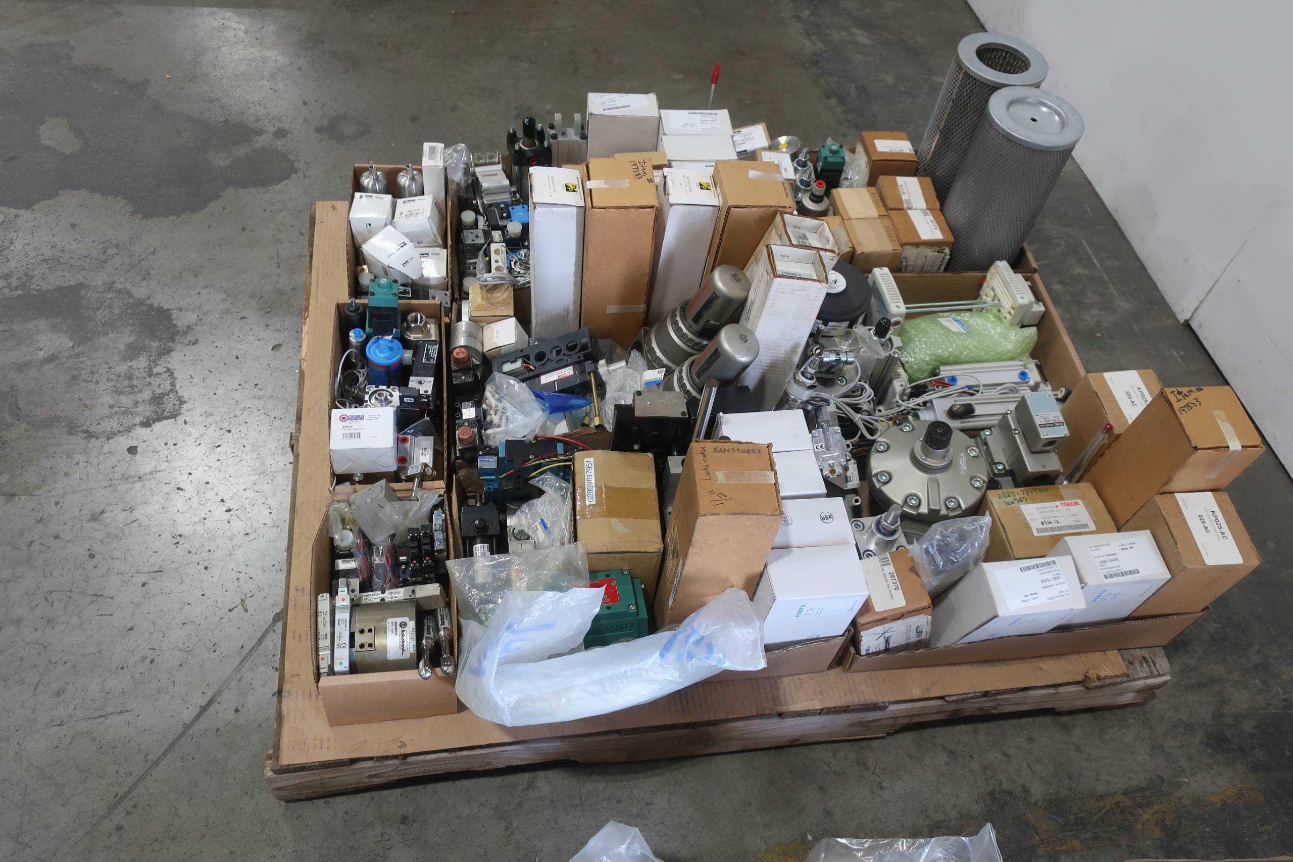 SKU 1770087 - 2 PALLETS OF ASSORTED PNEUMATIC REPLACMENT PARTS - PNEUMATIC PARTS